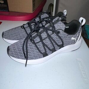 Puma Black and Gray Sneakers